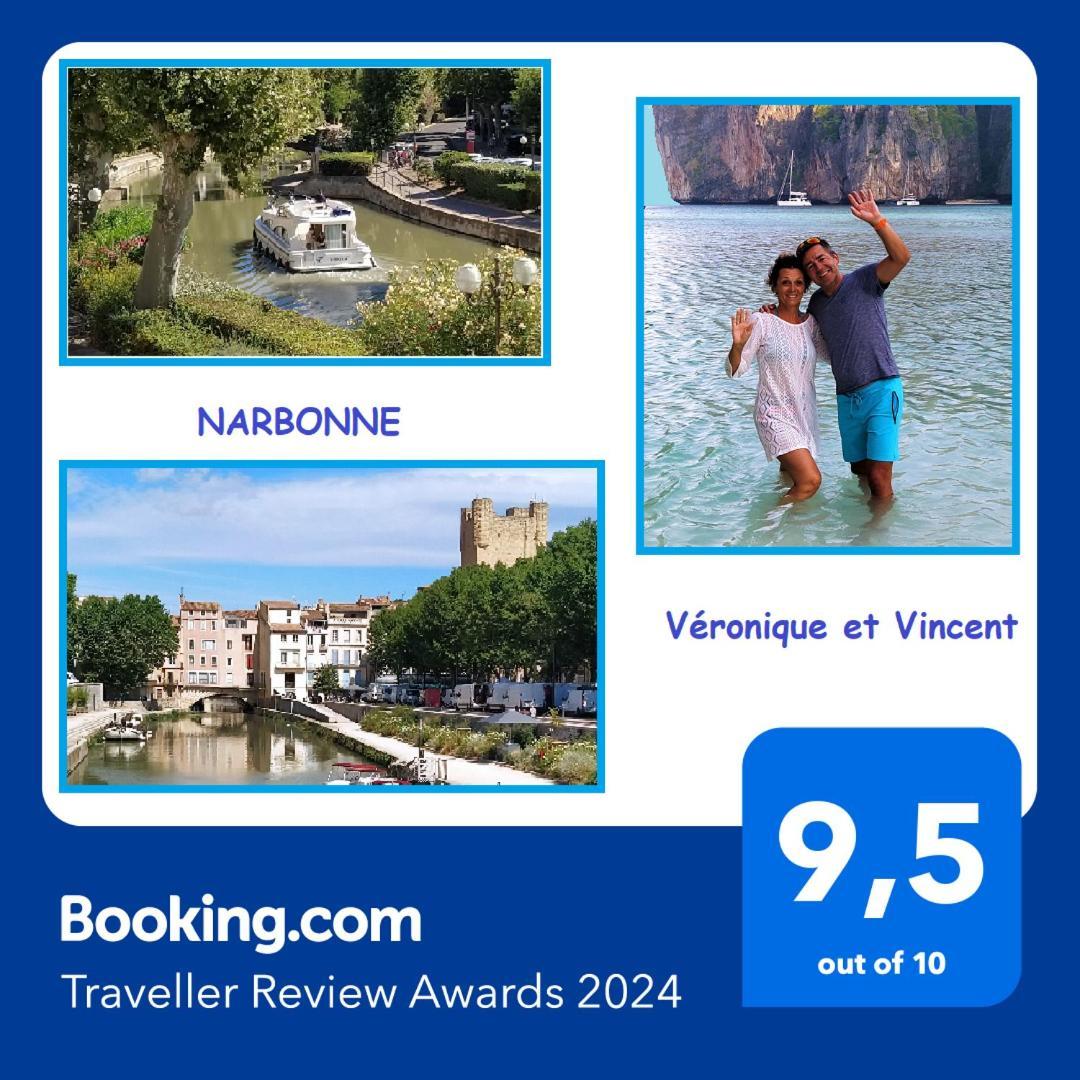 Appartement Avec Balcon, Bord Du Canal, Wifi. Narbonne Exterior foto